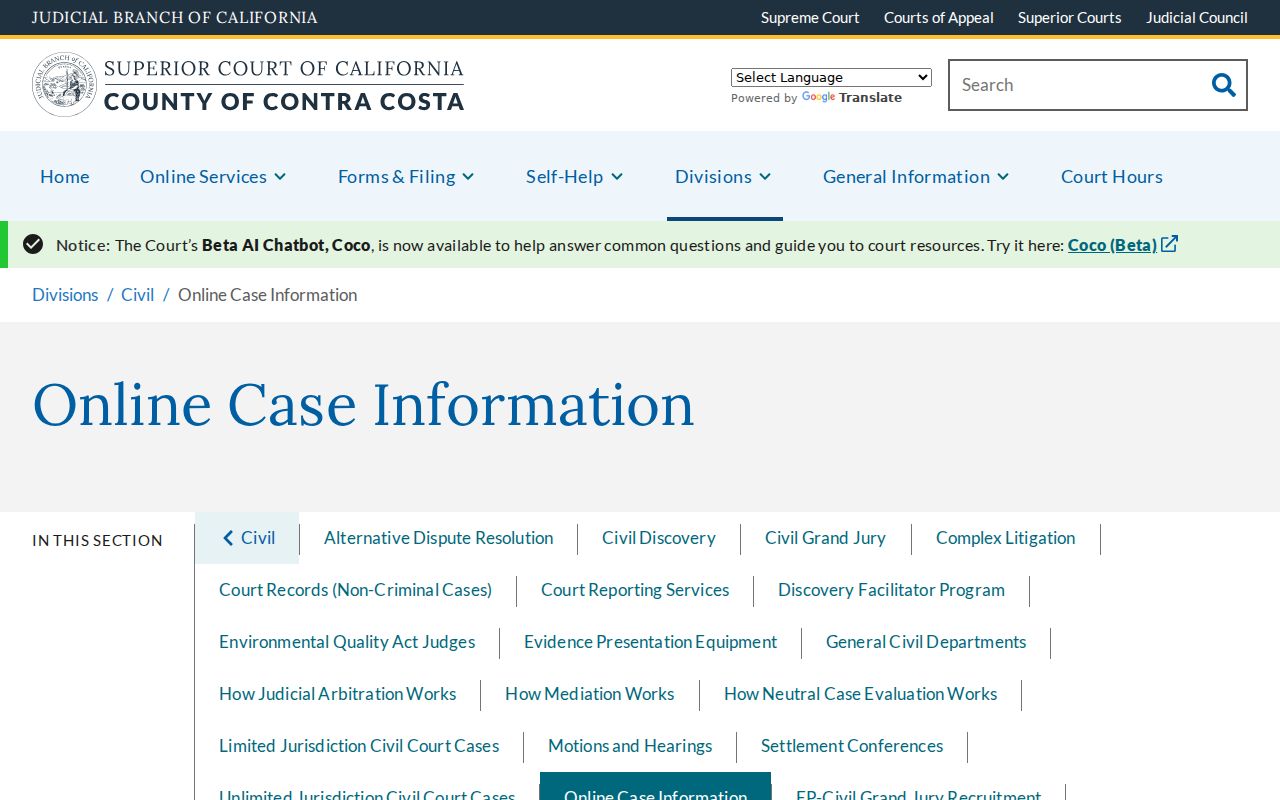 Pittsburg residents directory Contra Costa Superior Court search