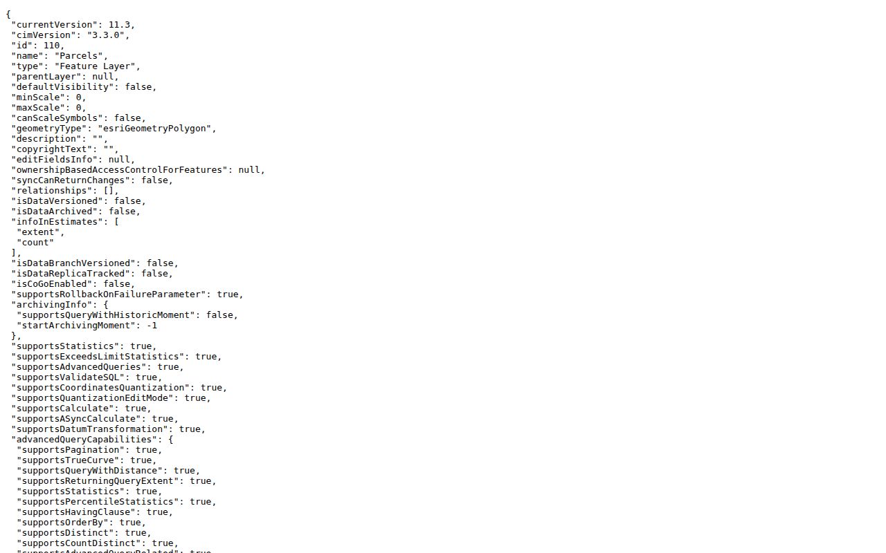 Pittsburg street directory parcel layer fields
