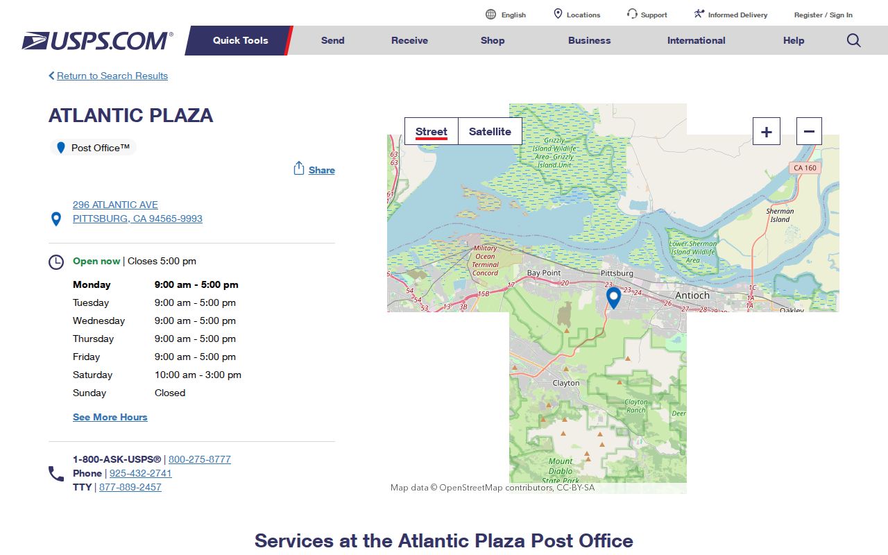 Pittsburg ZIP code directory Atlantic Plaza postal station