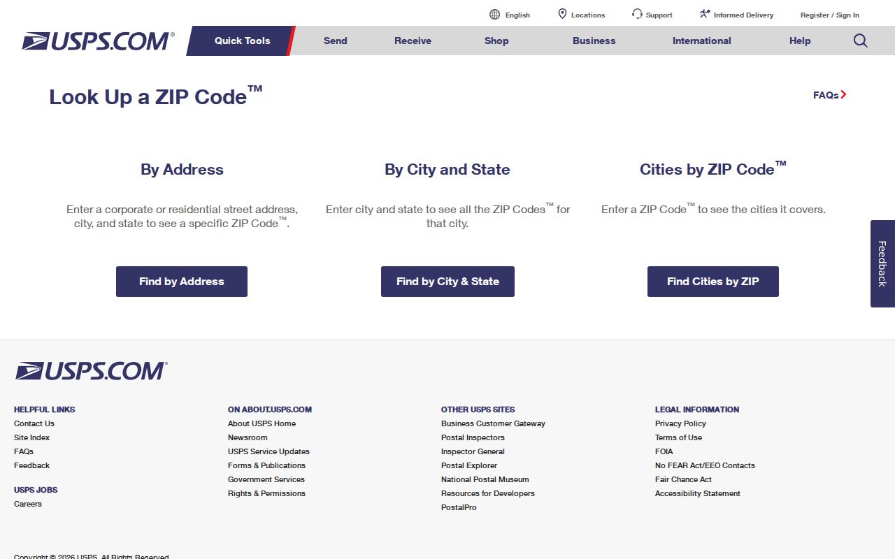 Pittsburg ZIP code directory USPS address lookup